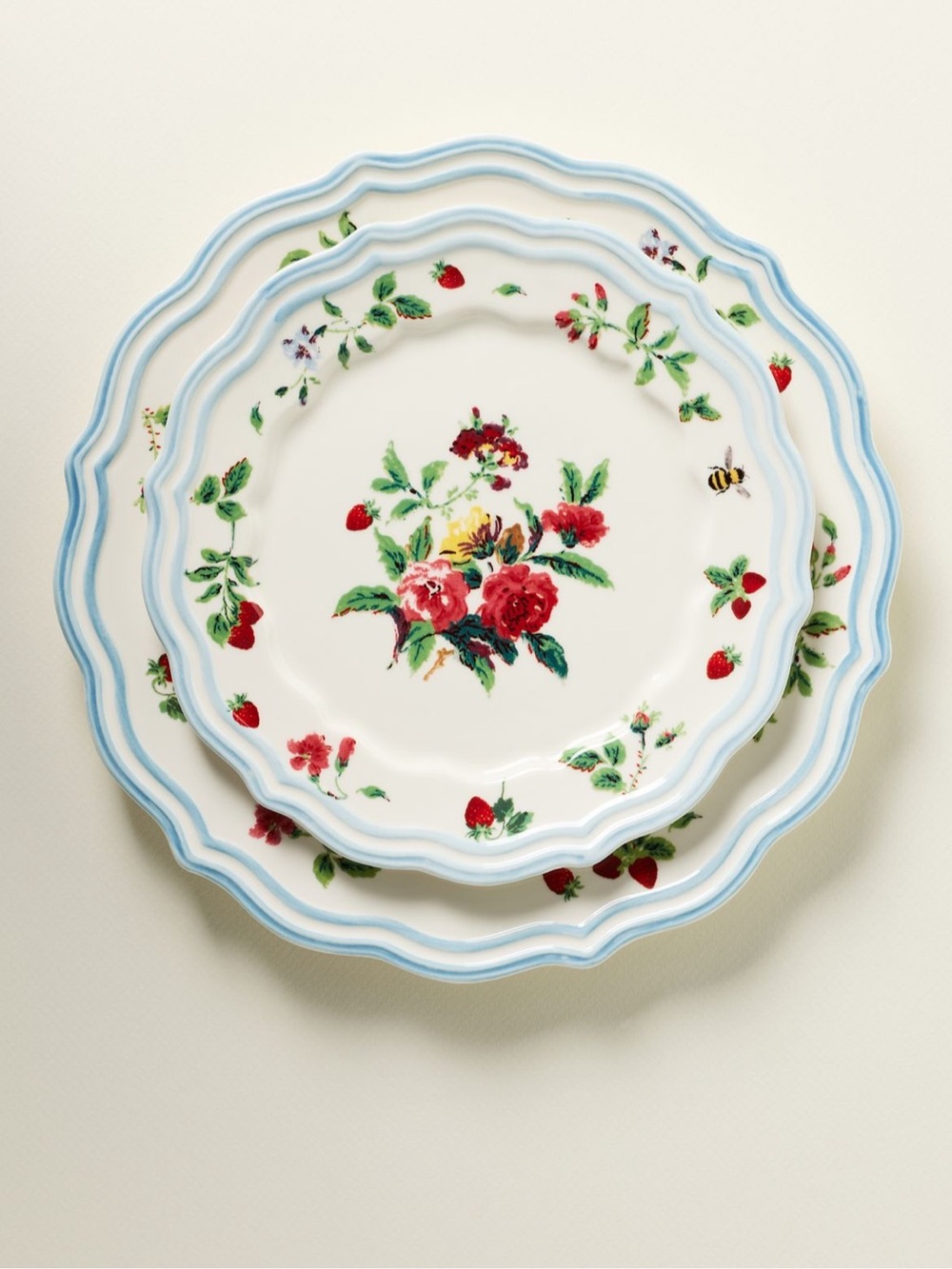 NIB Anthropologie Camille Stoneware Dessert Plates